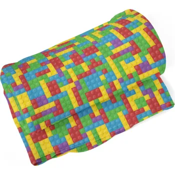 Dětská deka SABLIO Dětská deka Barevná stavebnice Varianta: 190x140cm