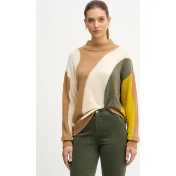 Pánský svetr Svetr s příměsí vlny United Colors of Benetton 11CZE10ER béžová 08X, vel. L