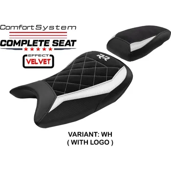 Sedlo na kolo TPZ Italia Kompletní sedlo BMW S 1000 RR 19-25 Varel Velvet Comfort potah sedla: s logem WH (white)