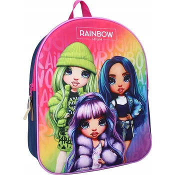 Dětský batoh Batoh předškolní batoh Rainbow High Vadobag pro dívky, modrý, růžový, vícebarevný