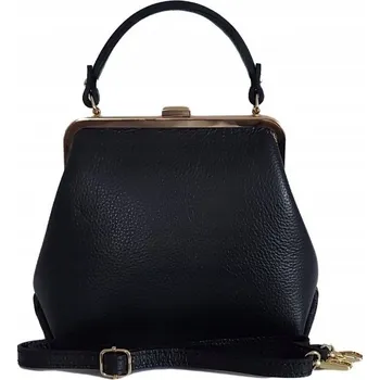 Kabelka Vera Pelle kabelka z pravé kůže černá