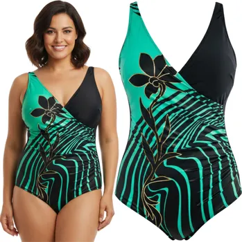 Dámské plavky Ercole černé jednodílné plavky velikost 40