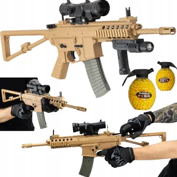 PUŠKA NA KULIČKY REPLIKA ZBRANĚ DOUBLE BELL BI-8002 ZAMĚŘOVAČ + 800 KULIČEK