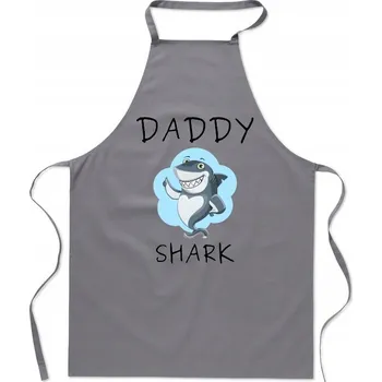 Kuchyňská zástěra Kuchyňská zástěra Daddy Shark Dárek k Vánocům / ke Dni otců