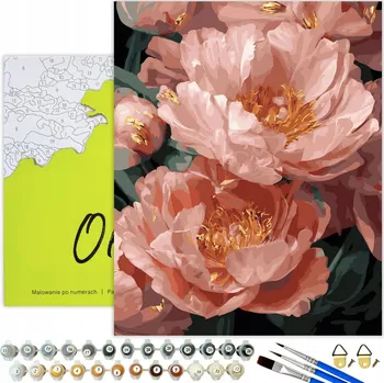 MALOVÁNÍ PODLE ČÍSEL Květiny Obrazy k Malování Podle Čísel s Rámem Oh Art!