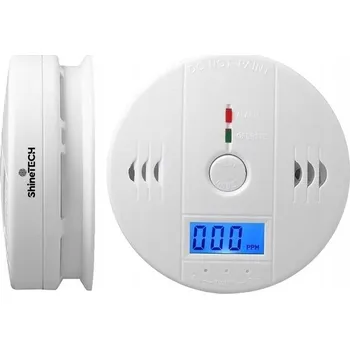 IP kamera Certifikovaný LCD Czujnik czadu Asato v bílé barvě