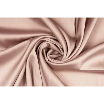 Saténová látka jako hedvábí PREMIUM PUDROVÁ RŮŽOVÁ