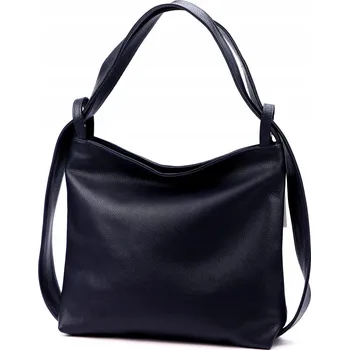 Kabelka Vera Pelle kabelka z pravé kůže modrá