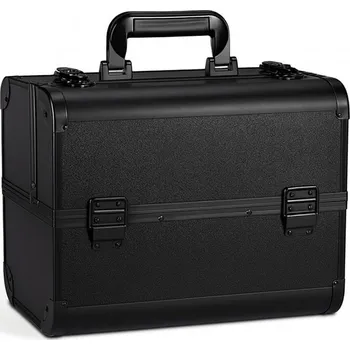 Kosmetický kufr NehtyShop Kosmetický kufřík Exclusive - hliníkový, černý