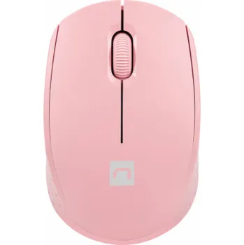 Myš Myš Natec STORK/Kancelářská/Optická/1 600 DPI/Bezdrátová USB/Růžová