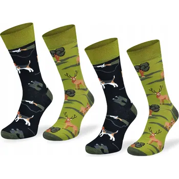 Pánské ponožky Comodo Barevné Ponožky Lovecké ponožky Vícebarevné, velikost 43-46