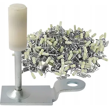 Hřebík 200x HŘEBÍKY DO PISTOLE NA HŘEBÍKY S OTVOREM PRO UPEVNĚNÍ DO BETONU, KOVU A DŘEVA