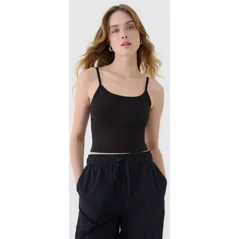 Dámské oblečení 4F dámský top na ramínkách 4FWSS25TSLEF127 černý (M) (M, černá)