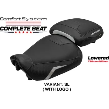 Sedlo na kolo TPZ Italia Kompletní sedlo Yamaha Tracer 9 / 9 GT 21-24 Naha Comfort snížené potah sedla: s logem SL (silver)