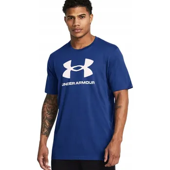 Pánské TRIČKO UNDER ARMOUR SPORTSTYLE LOGO TMAVĚ MODRÉ 13829 vel. L