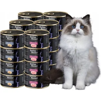 Krmivo pro kočku Dolina Noteci Premium Sterilizované Krmivo mokré pro kočky Mix Chutí 24 x 185g