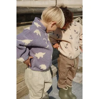 Pánská softshellová bunda Bunda Konges Sløjd JODY TEDDY JACKET GRS modrá barva, KS103479 KS103479.9BYA 55X, vel. 74