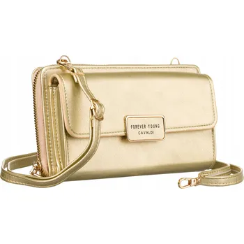 Kabelka 4U Cavaldi kabelka přes rameno eko kůže zlatá