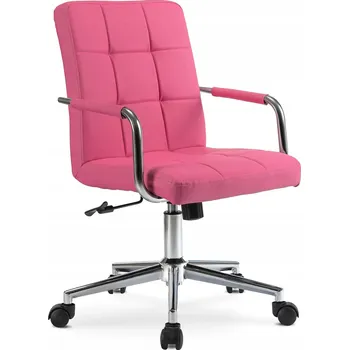 Kancelářská židle Mebel Elite ASTRO růžová kožená s nastavitelnou výškou