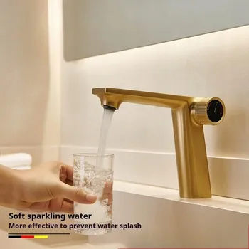 Vodovodní baterie Stojánková umyvadlová baterie KWG zlatá