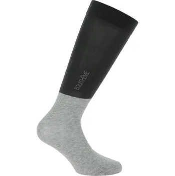 Jezdecké oblečení EQUITHÈME Podkolenky Compet Equithème, 2 páry, anthracite/light grey 36-41