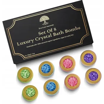 ŠUMIVÉ KOULE DO KOUPELE PŘÍRODNÍ S MOŘSKOU SOLÍ VEGANSKÉ S ESENCIÁLNÍMI OLEJI