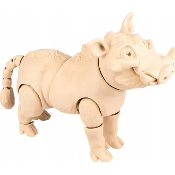 omalovánky Prase bradavičnaté | pohyblivá 3D omalovánka + barvy a štětec