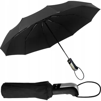 IP kamera EdiBazzar automatický skládací deštník s pouzdrem, černý