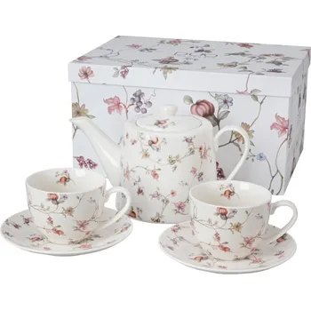 Stolování KVĚTINY > SAFA Sada konvice a dvou šálků s podšálky 971481