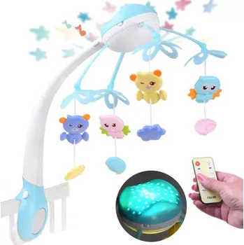 Kolotoč nad postýlku Joko Kolotoč nad postýlku Birds s projektorem modrý