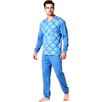 Pánské pyžamo Pánské Pyžamo Dlouhé FOLTÝN PD 382 Velikost: 4XL