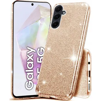 Pouzdro na mobilní telefon Zadní Kryt Hero Case pro Samsung Galaxy A35 zlatý