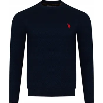 Pánský svetr U.S. POLO ASSN. - PÁNSKÝ SVETR MIEL US40 187 014 002056 179 Tmavě modrá
