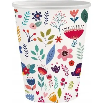 Jednorázové nádobí Kelímky Summer Have Fun, světlé, 250 ml