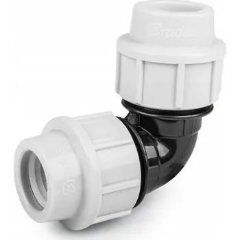 Vodovodní potrubí Koleno pro spojování PE trubek 25mm