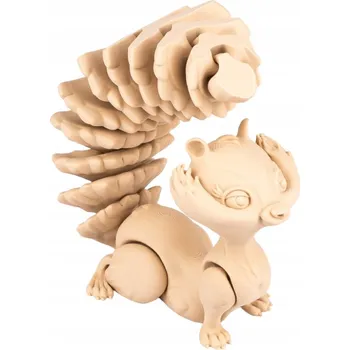 omalovánky Veverka | pohyblivá 3D omalovánka + barvy a štětec