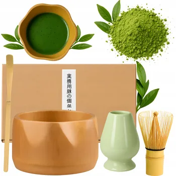 Sada na přípravu čaje Matcha: Miska + Metlička + Lžička + Stojánek