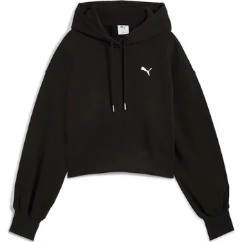 Dámská mikina Dámská mikina PUMA WARDROBE ESS RELAXED CROPPED HOODIE TR 629746-01 ČERNÁ M