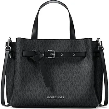 Michael Kors kabelka Emilia medium satchel logo černá + doprava zdarma