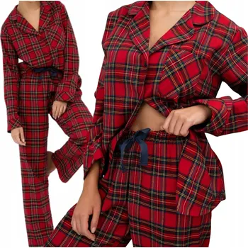 Dámské pyžamo Sensis dámské pyžamo bavlna červené velikost L