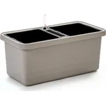 Truhlík BERBERIS DUO samozavlažovací + knoty 80x39x35cm