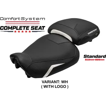 Sedlo na kolo TPZ Italia Kompletní sedlo Yamaha Tracer 9 / 9 GT 21-24 Naha Comfort standard potah sedla: s logem WH (white)