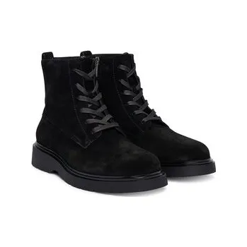 Dámská móda Calvin Klein Kotníková obuv Combat Ess Lace Up Zip Boot Su YM0YM01371 Černá 41