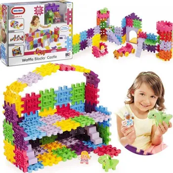 ostatní stavebnice Little Tikes Kreativní stavebnice Wafle Zámek 80 ks