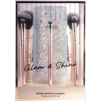 Kosmetický štětec Sada štětců na make-up Inter-vion Glam Shine s pouzdro