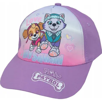 Čepice Čepice Tlapková patrola pro dívku fialová 52 (obvod hlavy)
