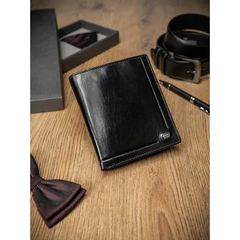 Rovicky pánská peněženka z pravé kůže černá - muž