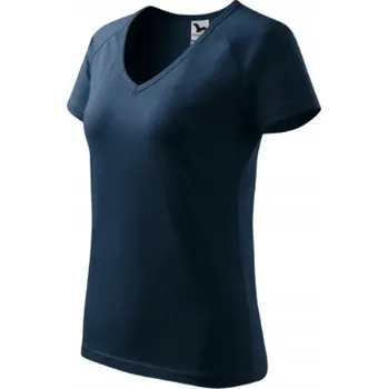 Dámské tričko DÁMSKÉ tričko MALFINI Dream s výstřihem do V, námořnická modrá S