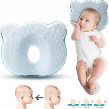 Polštář Polštář korekční a prodyšná poduška pro miminka modrá