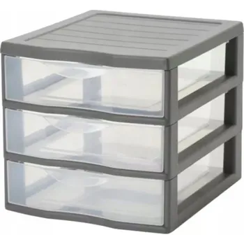 Úložný box Rozz Krabička na hračky 21 x 17 cm v odstínech šedé